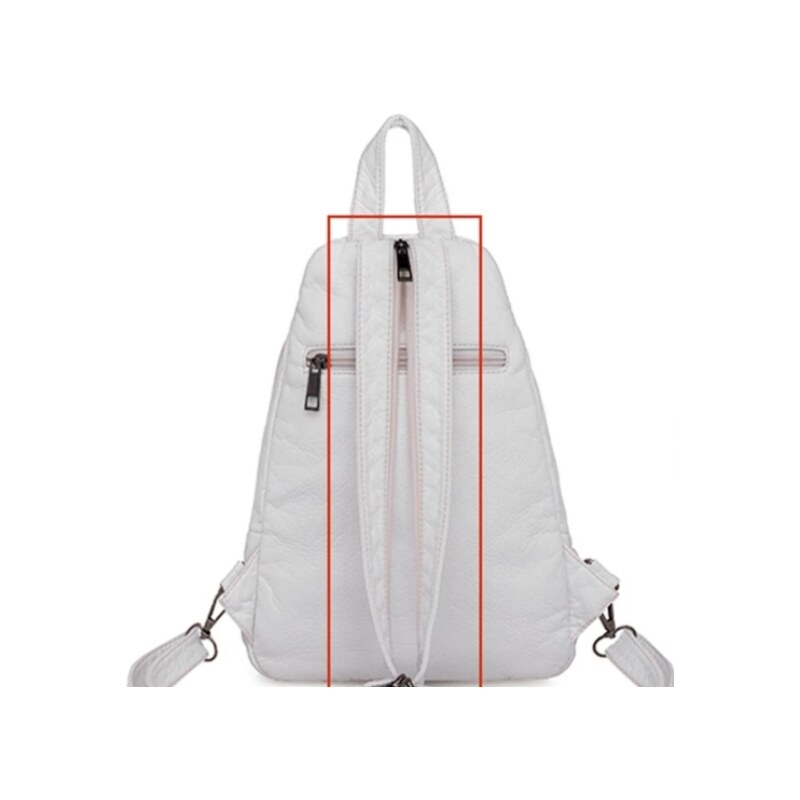 Dámský originální bílý batoh