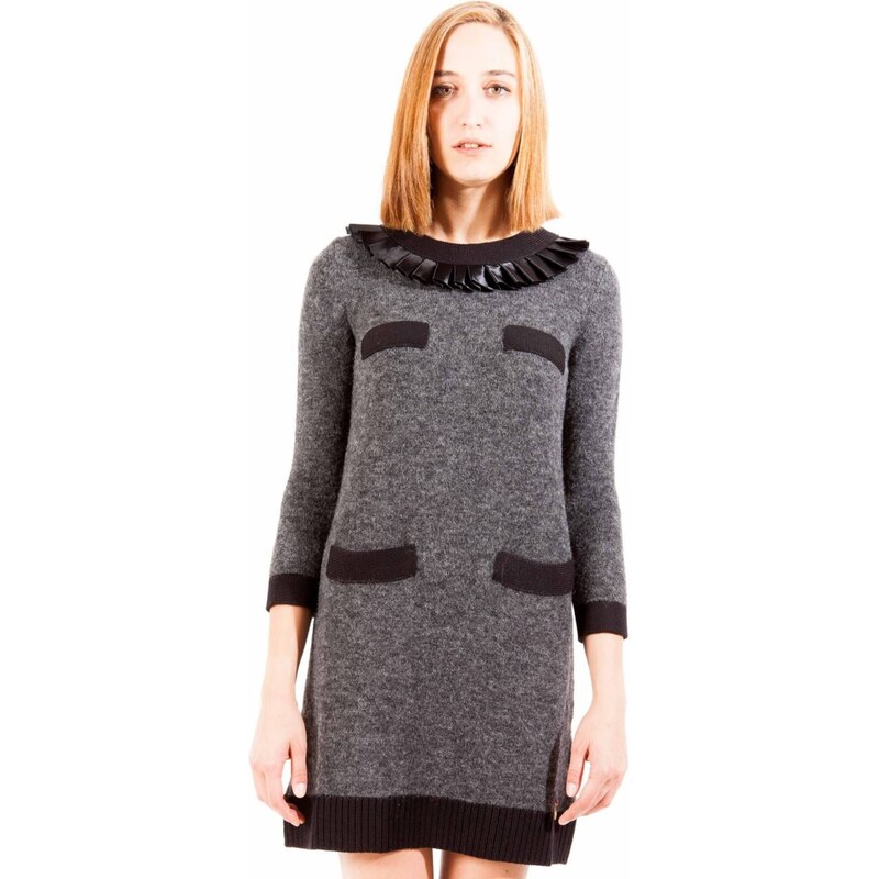Krátké šaty LOVE MOSCHINO šedé