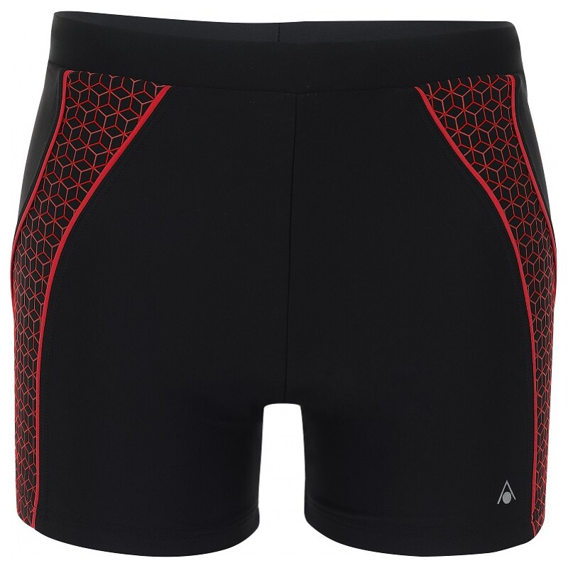 Plavecké šortky Aqua Sphere Onyx Aqua Fit Boxer Black/Red 30