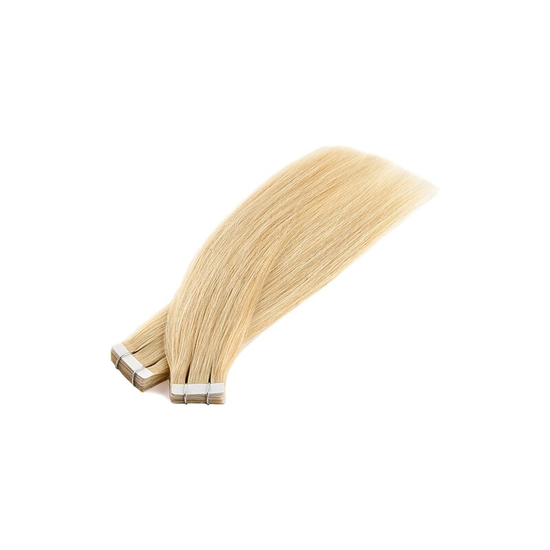 Vlasové PU pásky tape in na prodlužování vlasů 60cm 22 - světlá blond