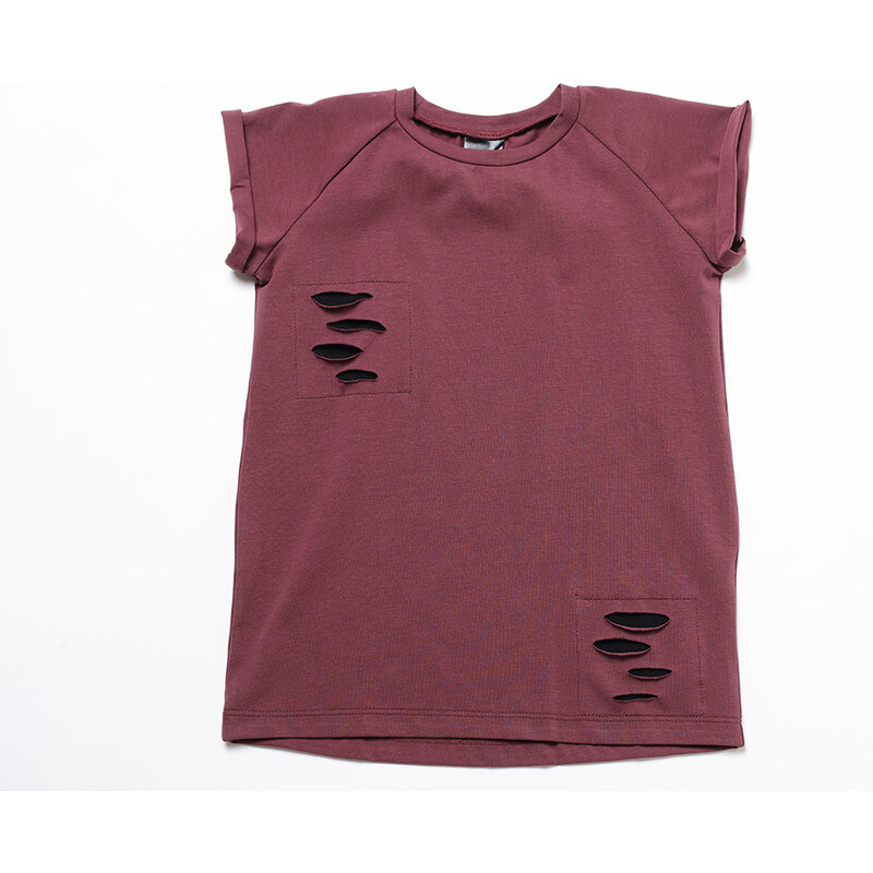 KMDB Dětské tričko Tee Max Bordo Unisex