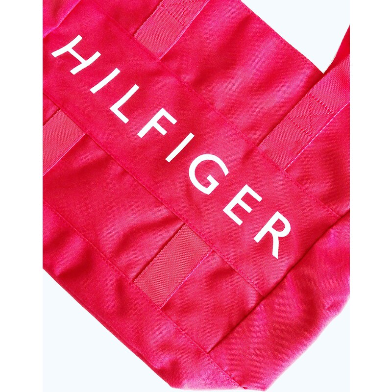 Tommy Hilfiger Tommy Hilfiger Icon Red stylová červená taška s nápisem - UNI / Červená / Tommy Hilfiger