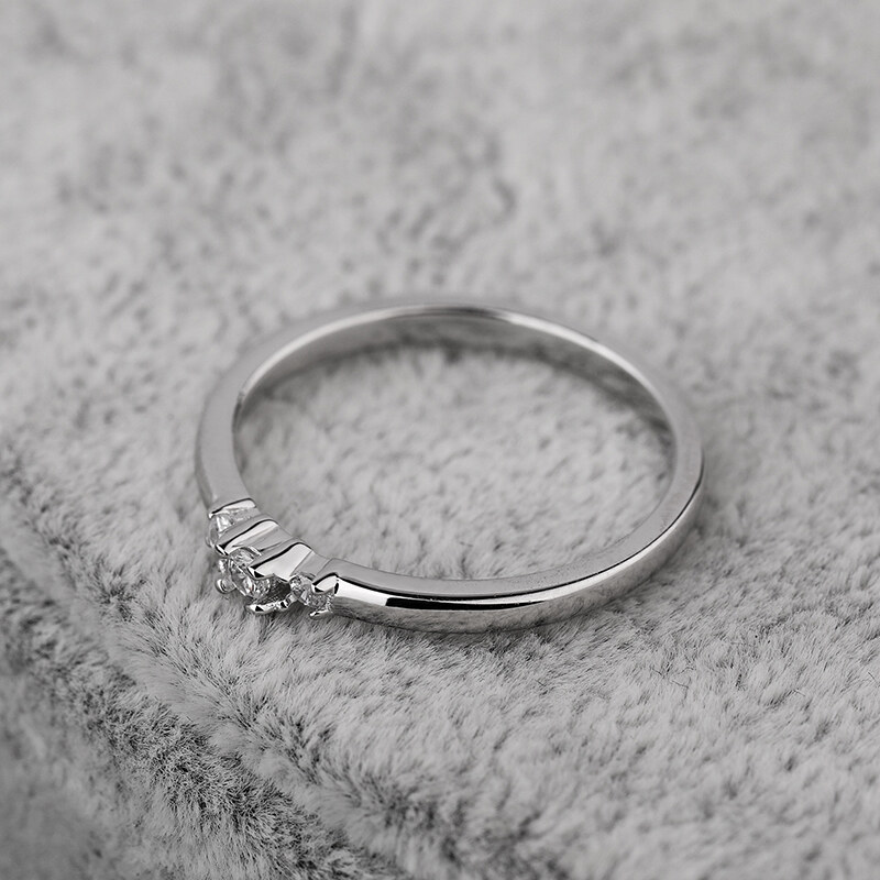 OLIVIE Zásnubní prsten ze stříbra 3366
