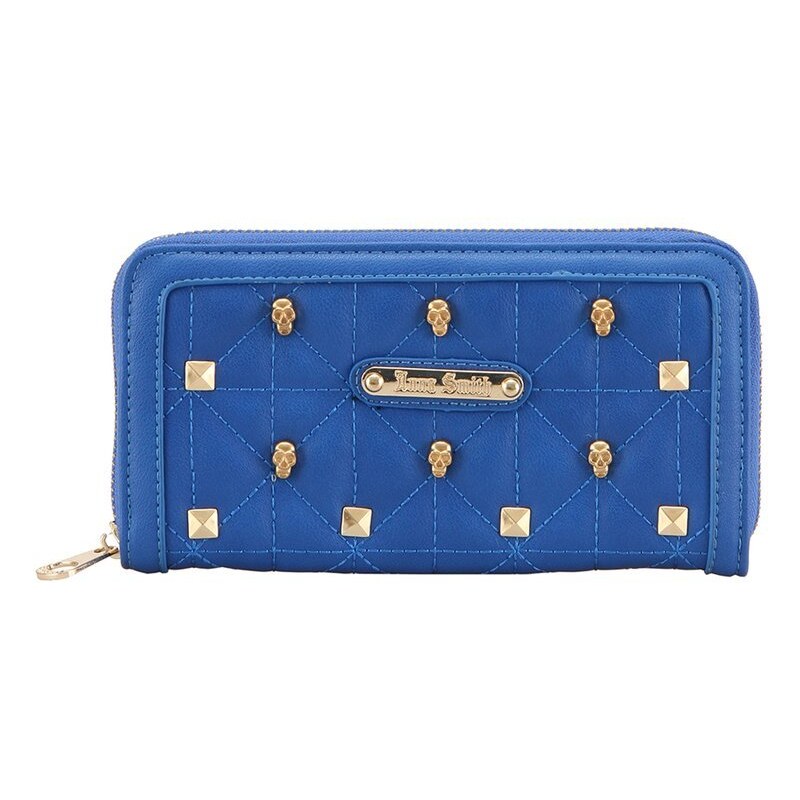 Modrá peněženka Anna Smith s cvočky