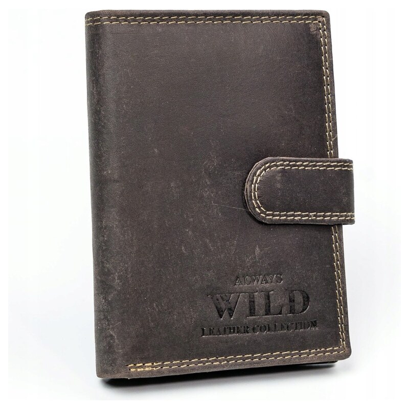 Always WILD Exkluzivní pánská kožená peněženka Rean, hnědá