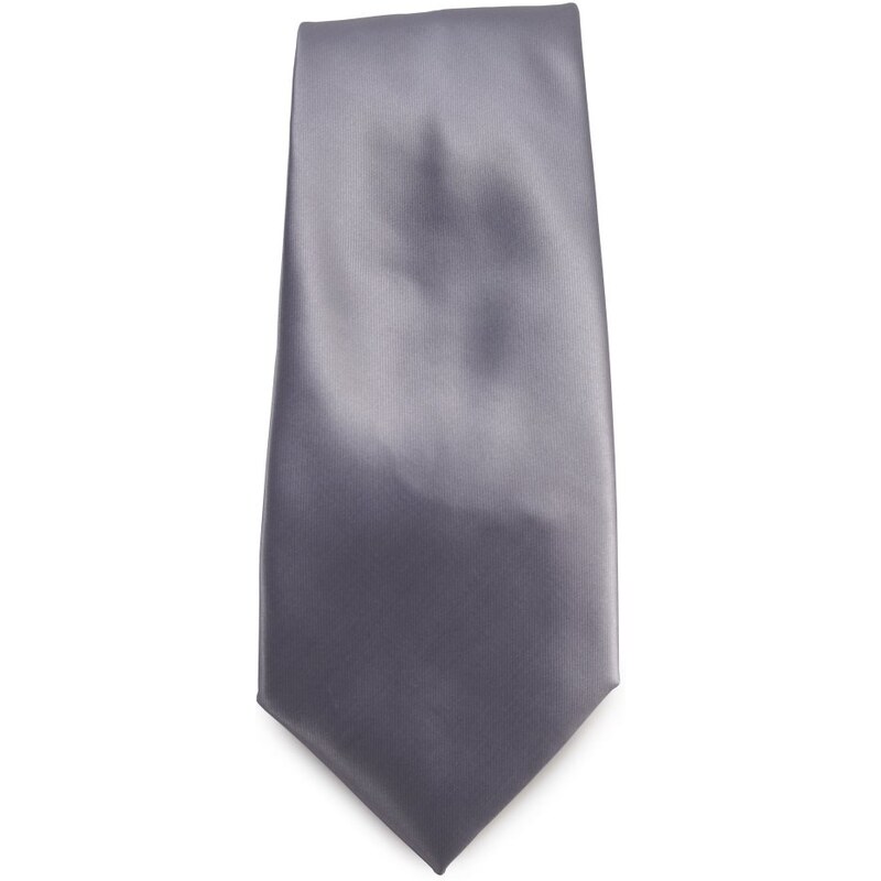 Šlajfka Šedá jednobarevná mikrovláknová kravata