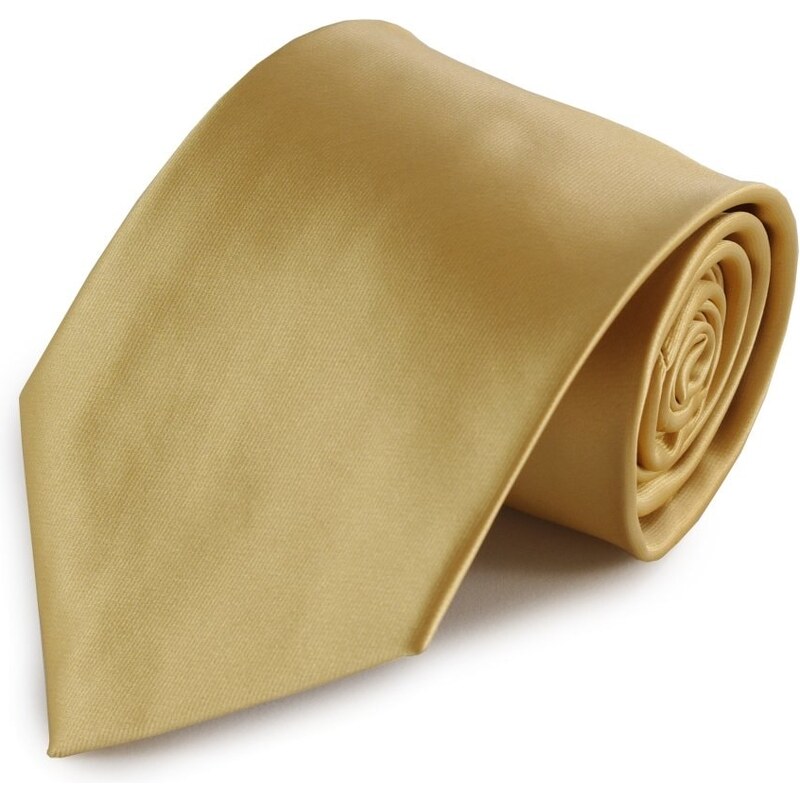 Šlajfka Zlatá jednobarevná mikrovláknová kravata