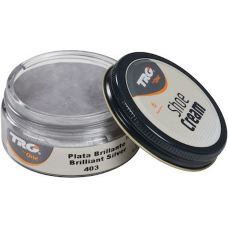 TRG the One Stříbrný Krém na boty Shoe Cream TRG Brilliant Silver 403