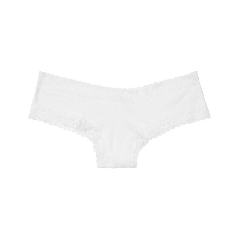 Victoria´s Secret Victoria's Secret krajkové kalhotky Stretch Cotton Lace-waist Cheeky Panty