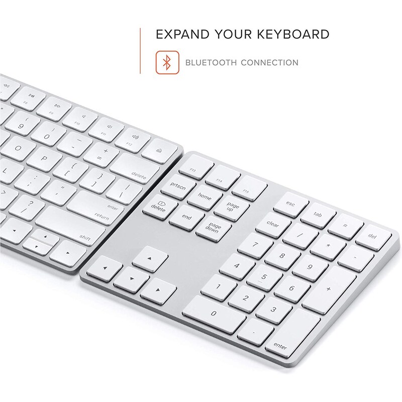 Satechi Extended Wireless Keypad ST-XLABKS stříbrná