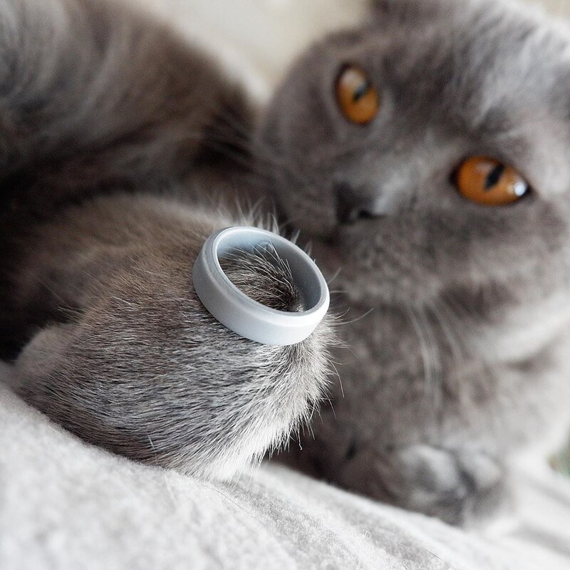 Pánský silikonový prsten Silver z kolekce Metallic | ANTRI rings