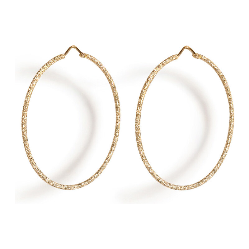 Carolina Bucci 18K Gold Mirador Sparkly Hoop Earrings