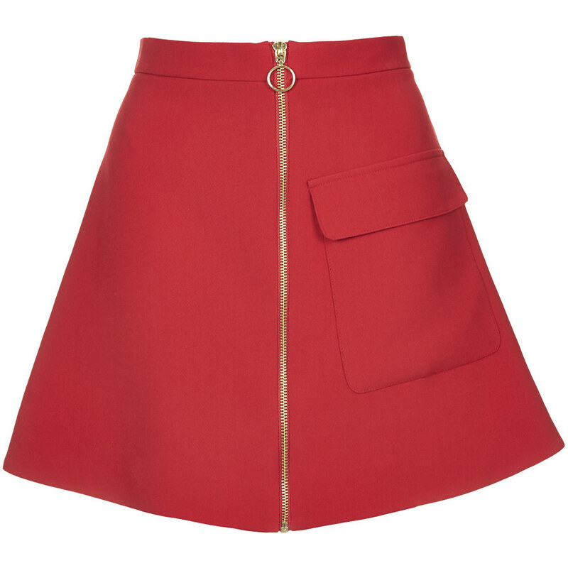 Topshop Patch Pocket A-line Skirt