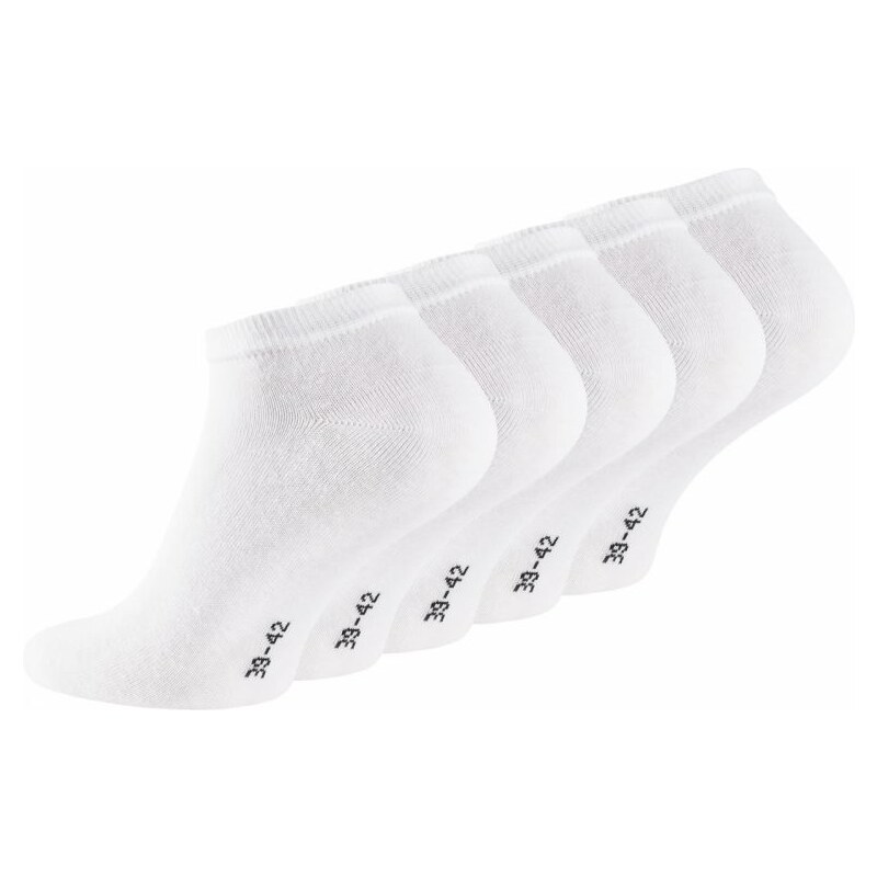 Stark Soul Ponožky unisex kotníčkové bílé - 5 párů