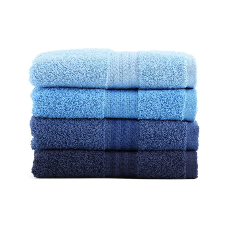 Bonami Sada 4 modrých bavlněných ručníků Foutastic Sky, 50 x 90 cm