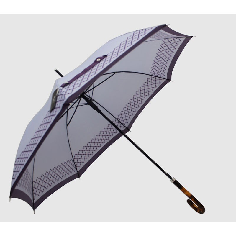Luxusní dámský holový deštník Versace s pixlovým vzorem na borduře