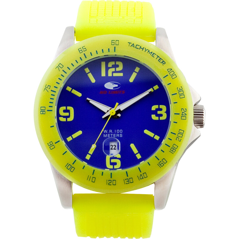 Jednoduché žluté sportovní hodinky No Limits - Lampu univerzální