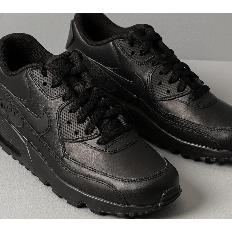Dámské boty Nike Air Max 90 Leather (GS) Black/ Black - GLAMI.cz