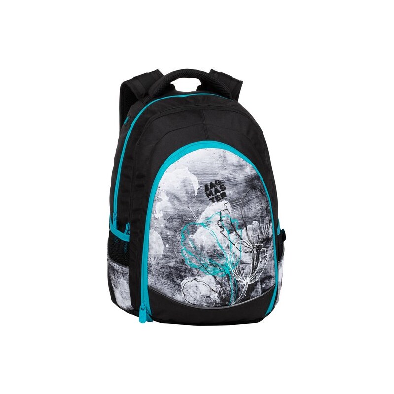 Studentský batoh Bagmaster Digital 20 B Turquoise/gray/black