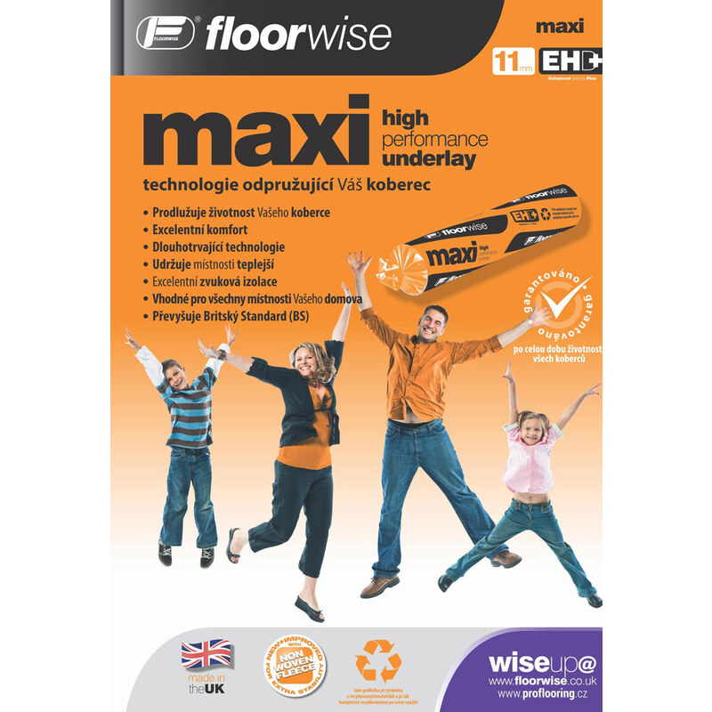 Floorwise Podložka pod koberec Floorwise Maxi - 137x1100 (role 15 m2) cm