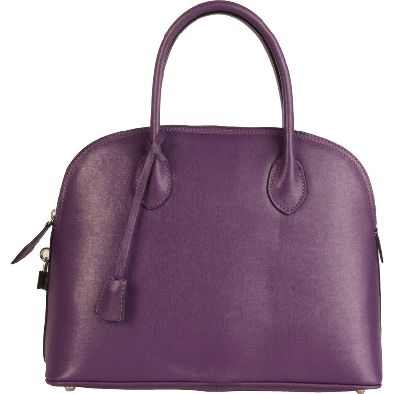 Elegantní kožená kabelka Made in Italia / Siena - fialová univerzální