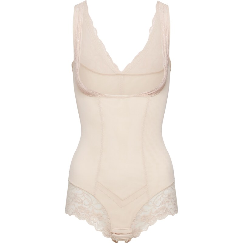 MAGIC Bodyfashion Stahovací body Control Body béžová / bílá 45977898