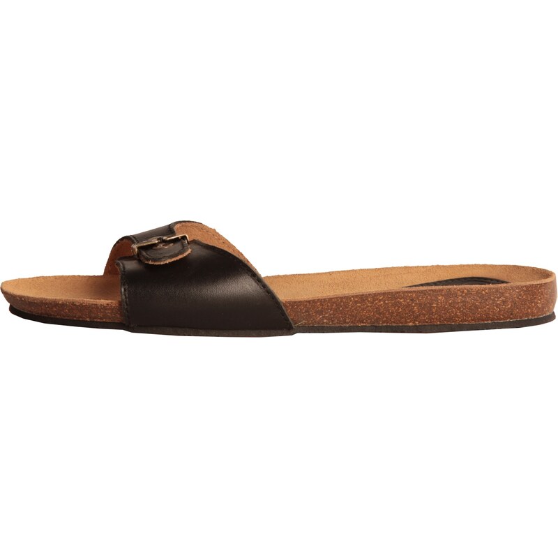 Dámské kožené pantofle Dr. Scholl / Bahama - Černé - Velikost 36
