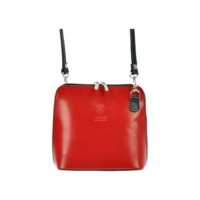 Barberinis Kožená crossbody kabelka Vera Pelle 1702 MULTI červená / 62238211