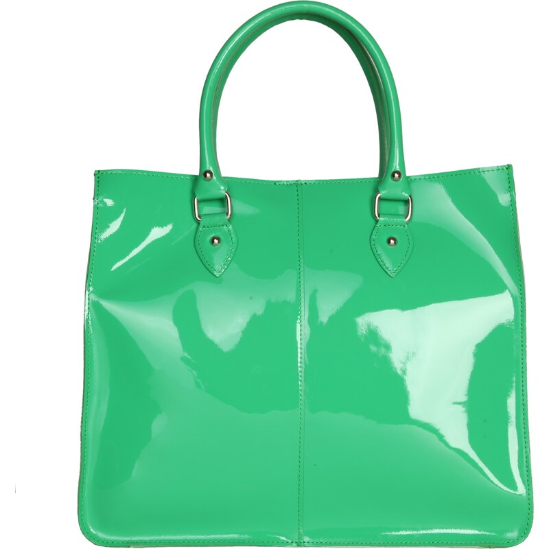 Dámská kabelka z lakované kůže Made in Italia / Portofino - zelená univerzální