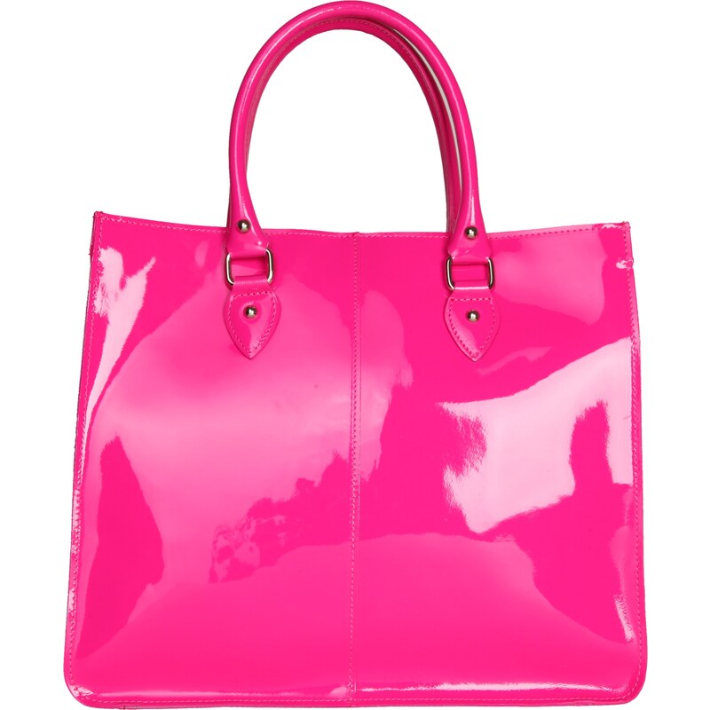Dámská kabelka z lakované kůže Made in Italia / Portofino - růžová univerzální