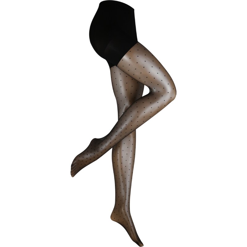 MAGIC Bodyfashion Jemné punčocháče Sexy Dots černá 46052614