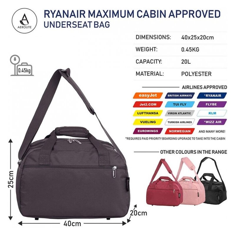 Aerolite 615 palubní taška Ryanair 40x20x25 cm