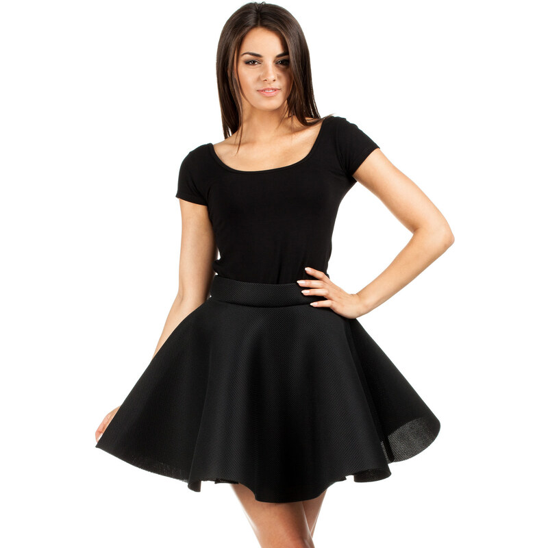 Černá sukně MOE 059 L