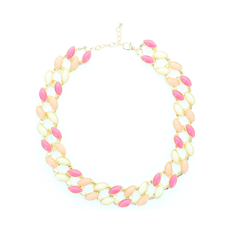 Růžový náhrdelník Chainy