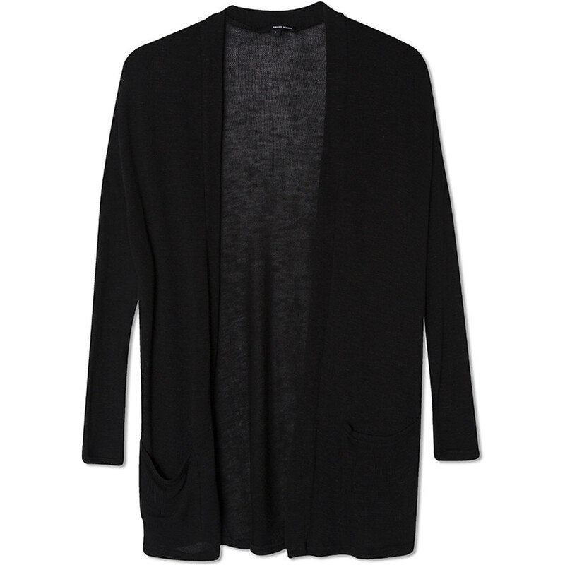 Tally Weijl Black Thin Knitted Open Cardigan