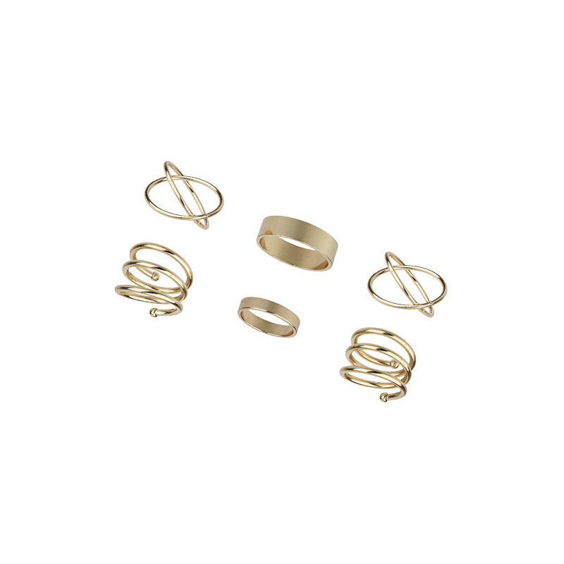Tally Weijl Gold Ring 6-Pack