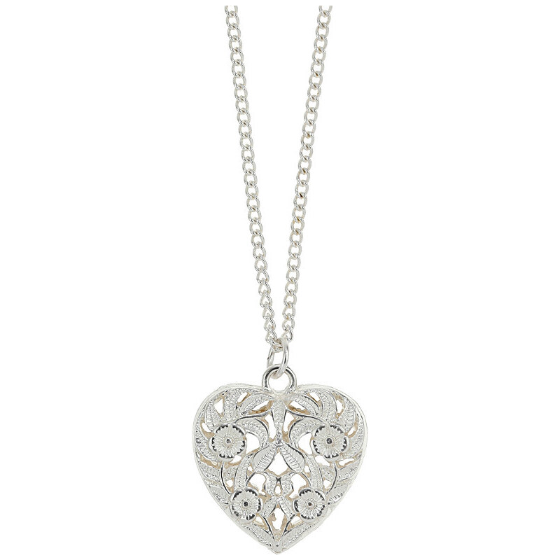 Tally Weijl Silver "Heart" Long Necklace