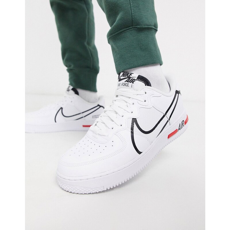 air force 1 react on feet