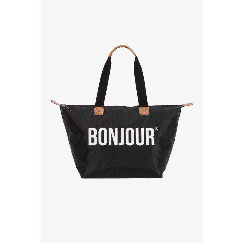 Tally Weijl Black "Bonjour" Shopper Bag