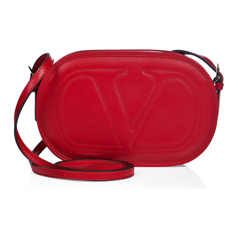 Valentino Leather Re-Edition Crossbody Bag in Red
