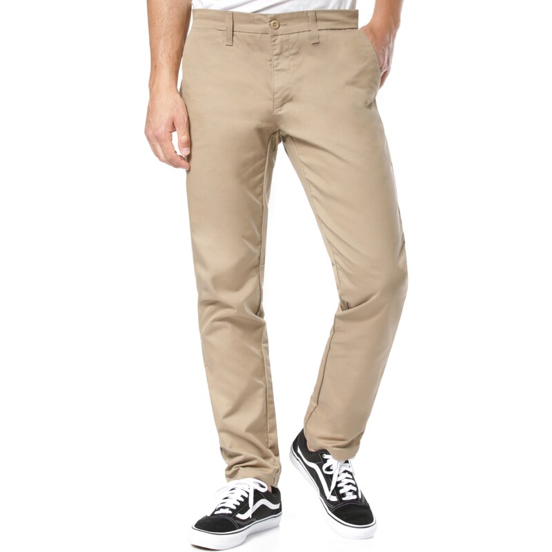 Carhartt WIP Chino kalhoty Sid světle hnědá
