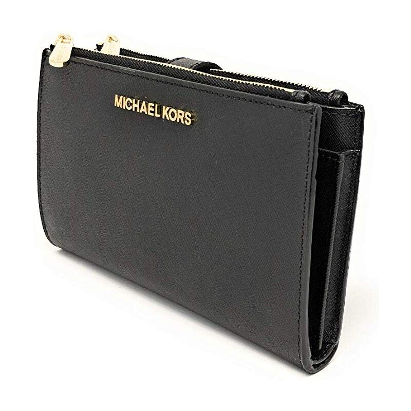 Michael Kors Peněženka Jet Set Saffiano Wristlet Black