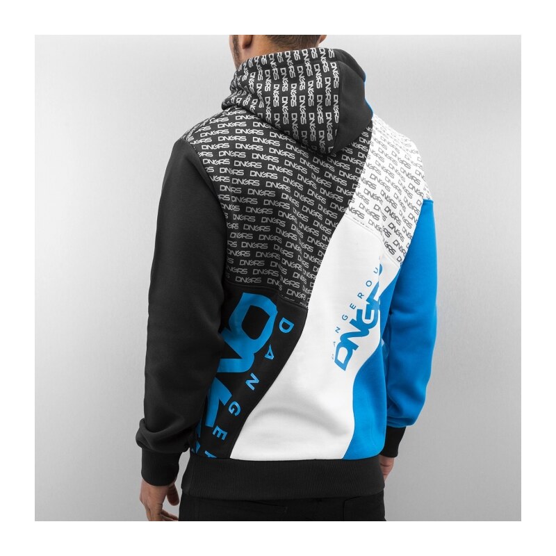 EGO-MAN.CZ DANGEROUS DNGRS mikina pánská Logo Hoody Blue