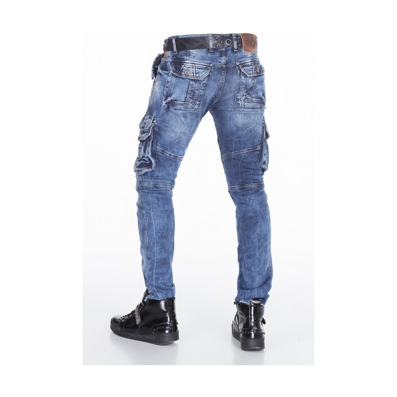 CIPO & BAXX kalhoty pánské CD383 L:34 kapsáče jeans