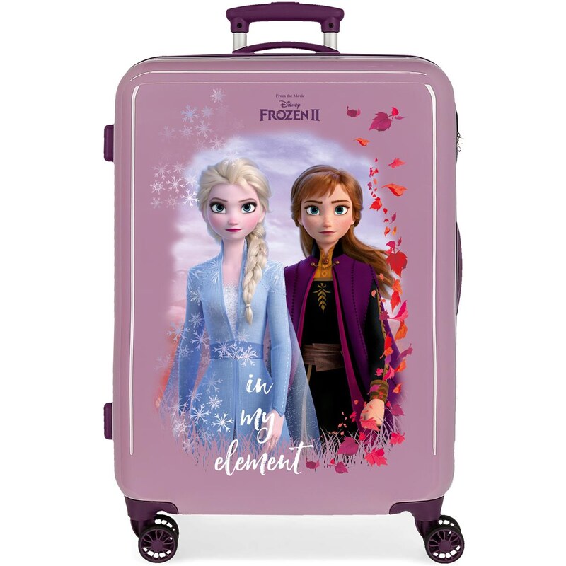 JOUMMABAGS Cestovní kufr na kolečkách Frozen II. - fialový - GLAMI.cz