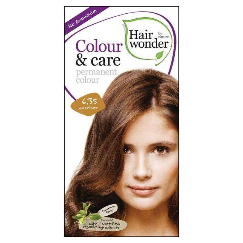 Hairwonder Colour & Care - dlouhotrvající barva na vlasy 6.35 Oříšková 100 ml