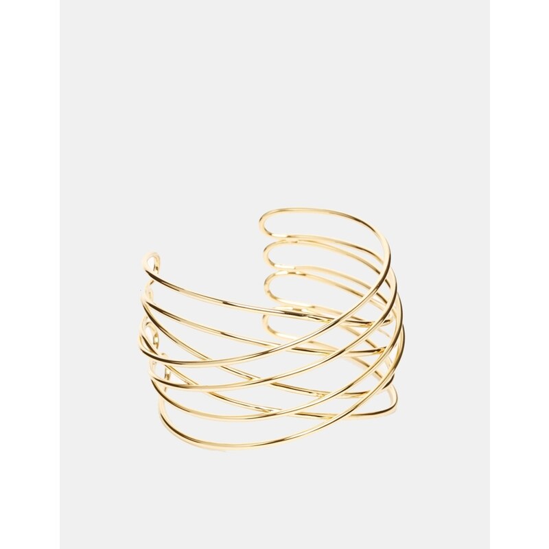 ASOS Lattice Cuff Bracelet - Gold