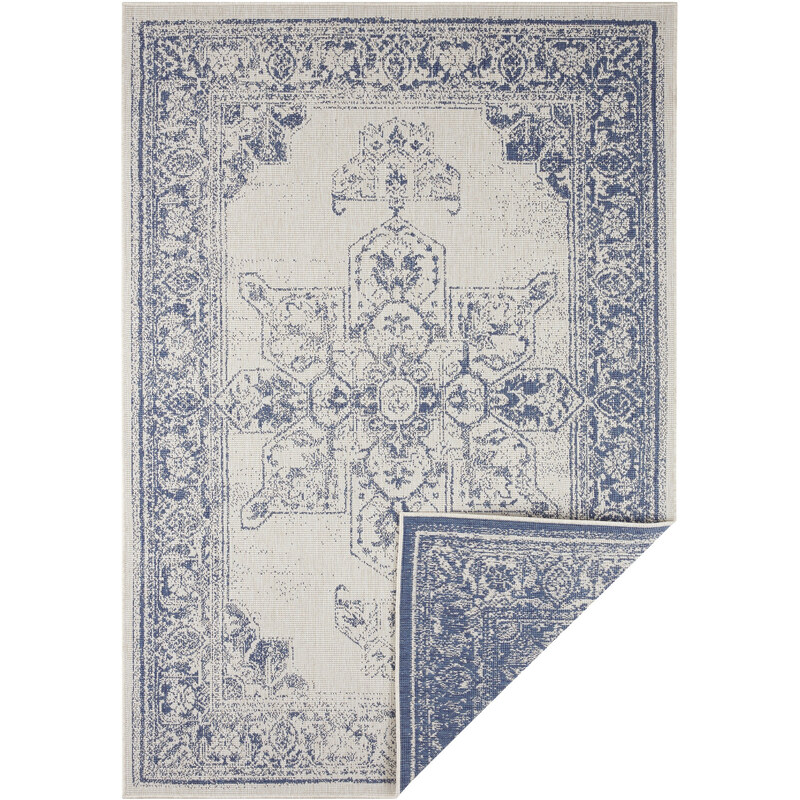 NORTHRUGS - Hanse Home koberce Kusový koberec Twin Supreme 104138 Blue/Cream – na ven i na doma - 160x230 cm