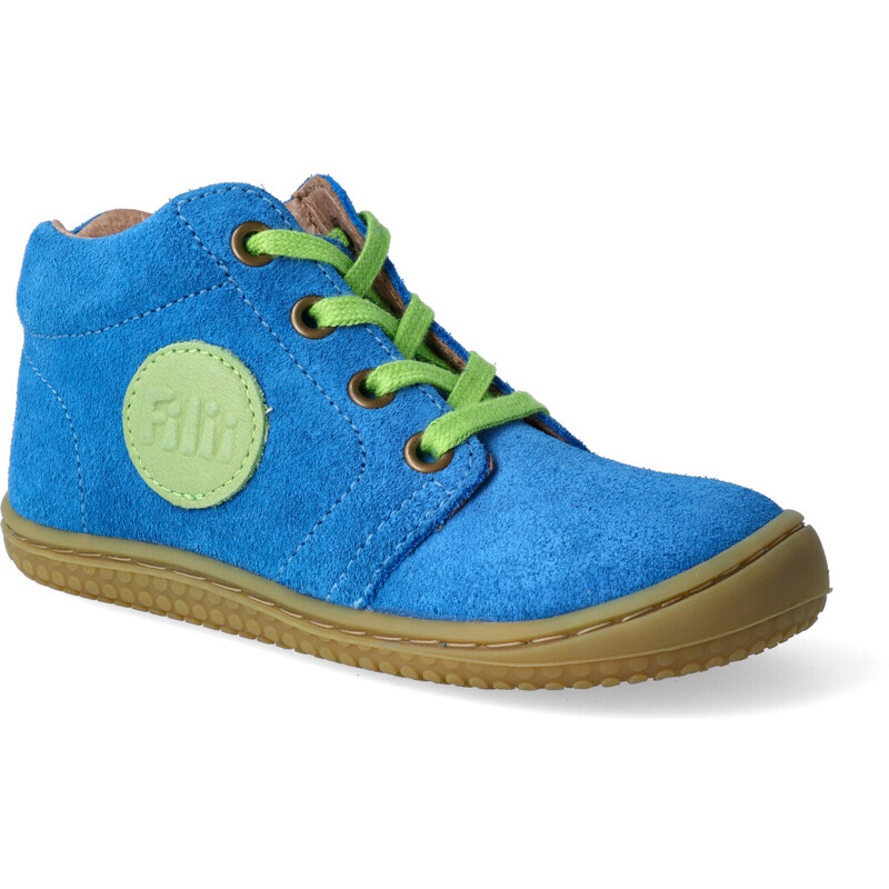 Barefoot kotníková obuv Filii - Gecko electric blue M