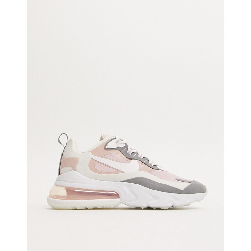 pink and grey nike react 270